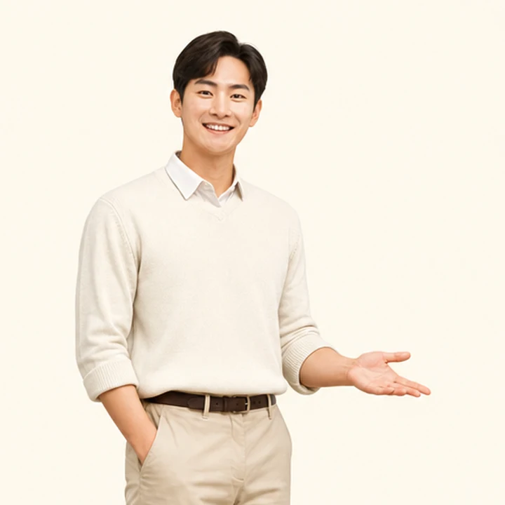 K8 중고차 장기렌트 상담 신청을 안내하는 담당자